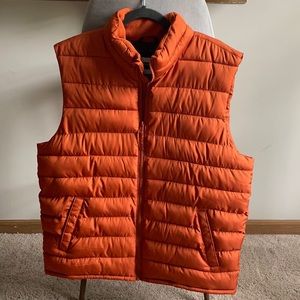Men’s Old Navy Orange Puffer Vest